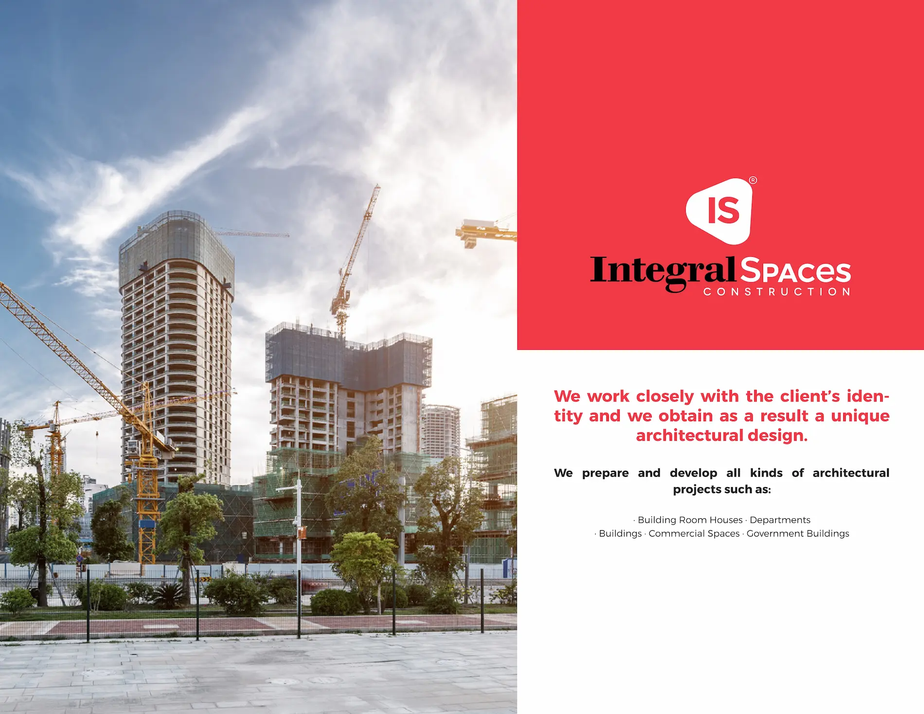 Integral Spaces - Construction Division Layout