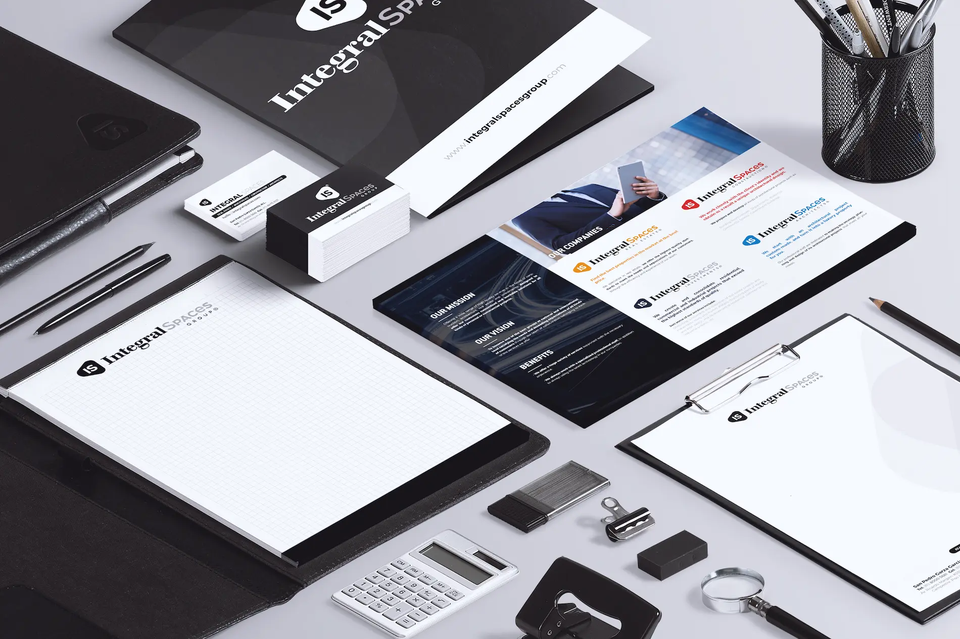 Integral Spaces - Executive Stationery and Brand Assets