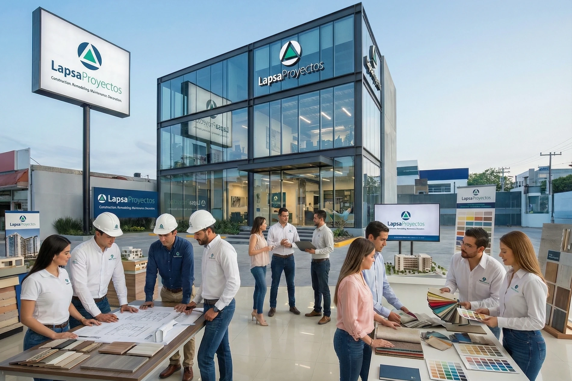 Lapsa Projects - Corporate Construction and Remodeling Team Identity