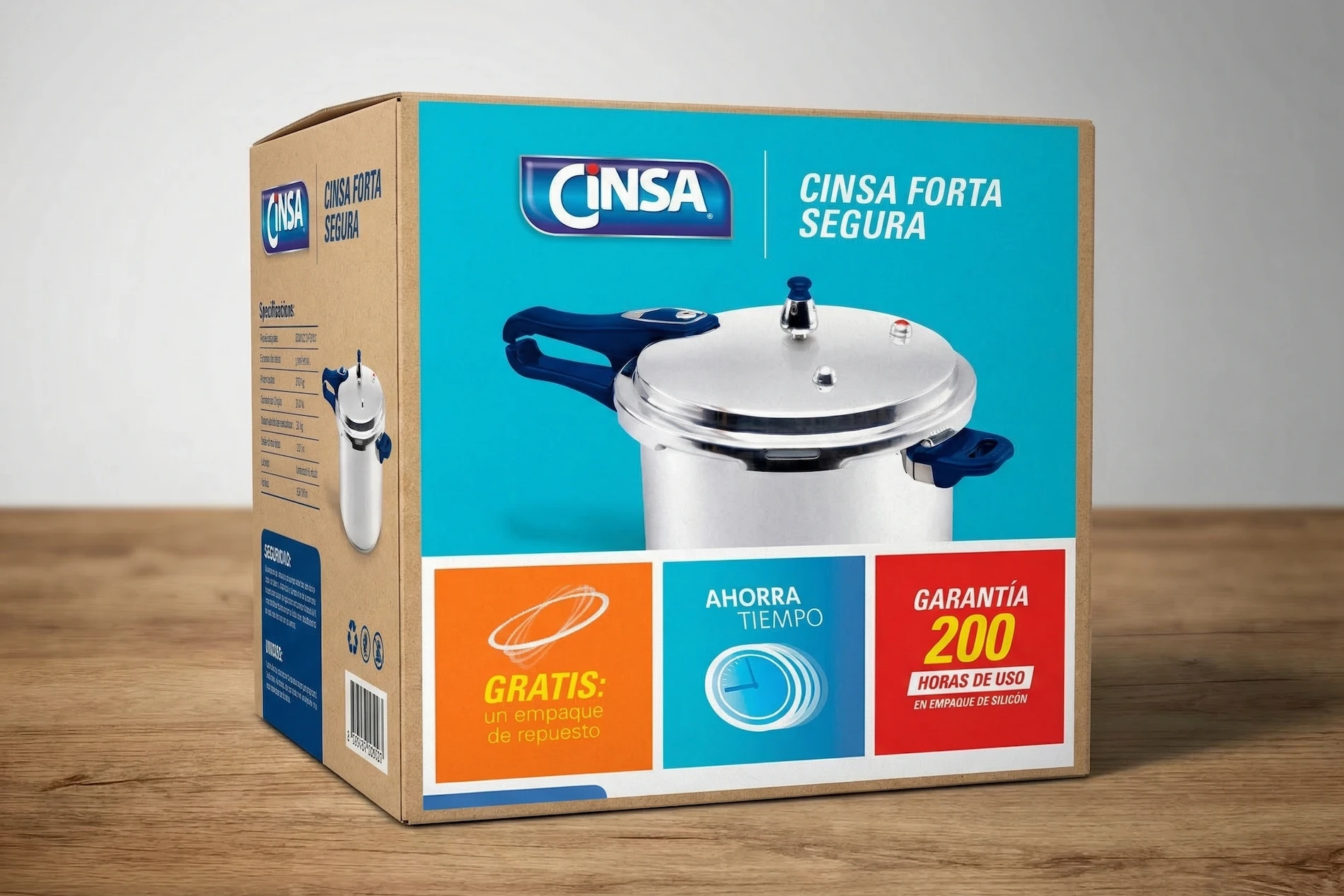 Cinsa Forta Segura Pressure Cooker Retail Box Redesign