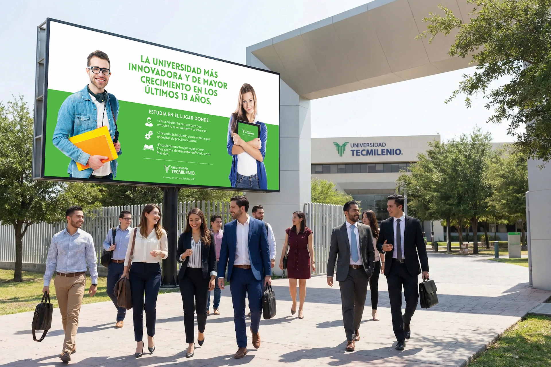 Tecmilenio Campus Entrance Billboard Design