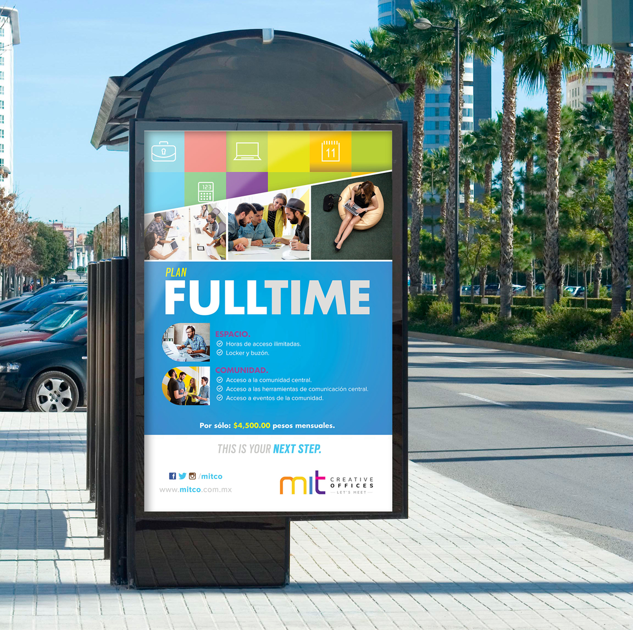 Mit Creative Offices Info Campaign Bus Stop Billboard