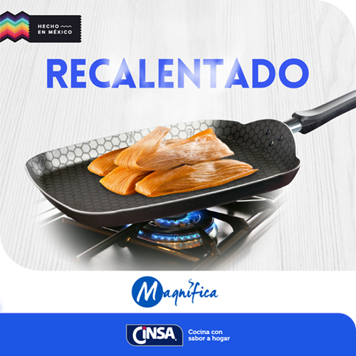 GIS Cinsa Comal Non-stick Tamales Reheated