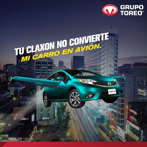 Grupo Nissan Toreo Horn Doesn't Convert Plane