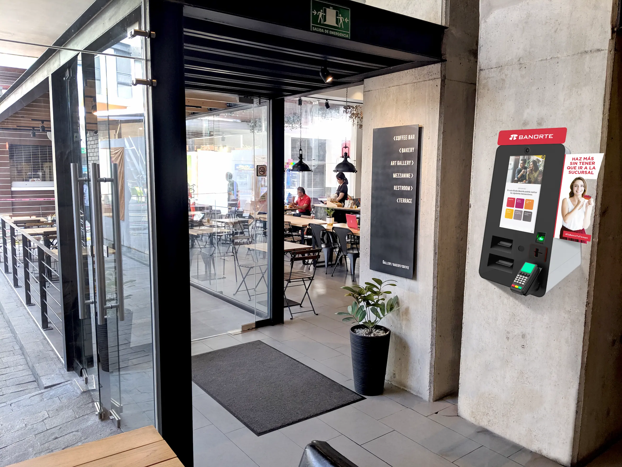 Kiosk Mockup Interior