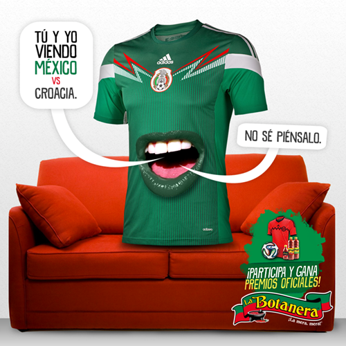 Mega Alimentos La Botanera Playera Mexico Mundial 2014