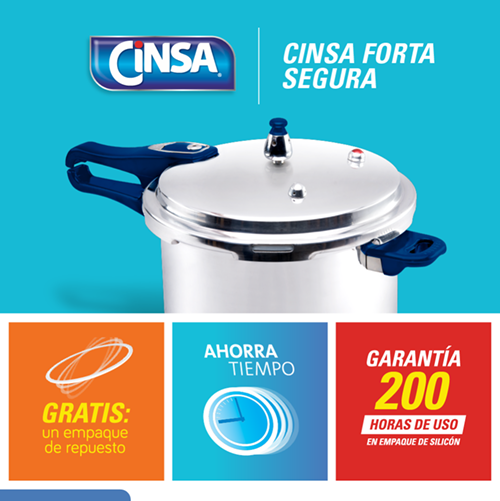GIS Cinsa Forta Segura Olla Presion Cualidades